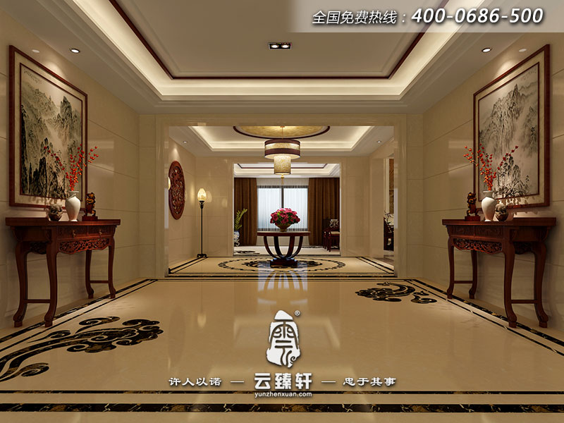 別墅門(mén)廳過(guò)道裝修效果圖