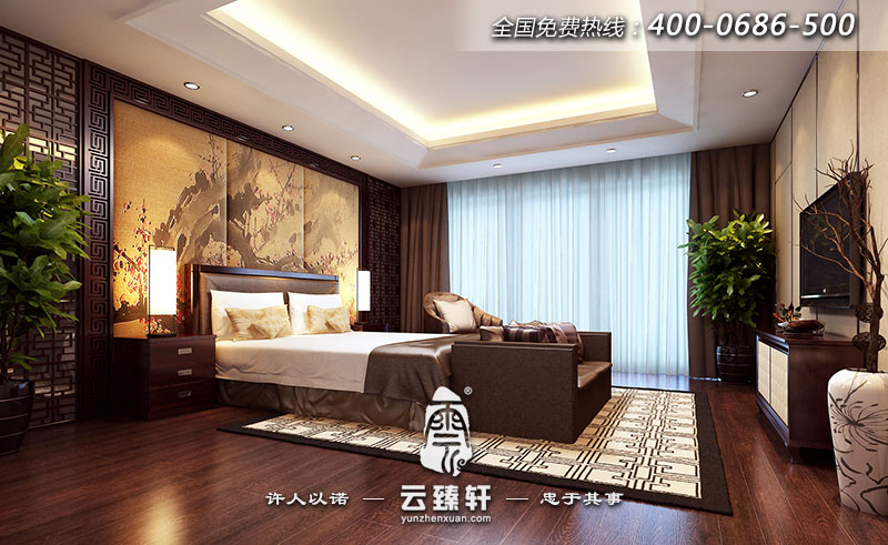 主臥沒(méi)有運(yùn)用繁瑣的元素
