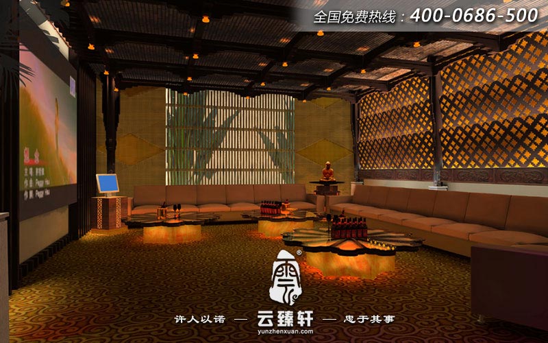 KTV一樓大包房的裝修設(shè)計(jì)新穎