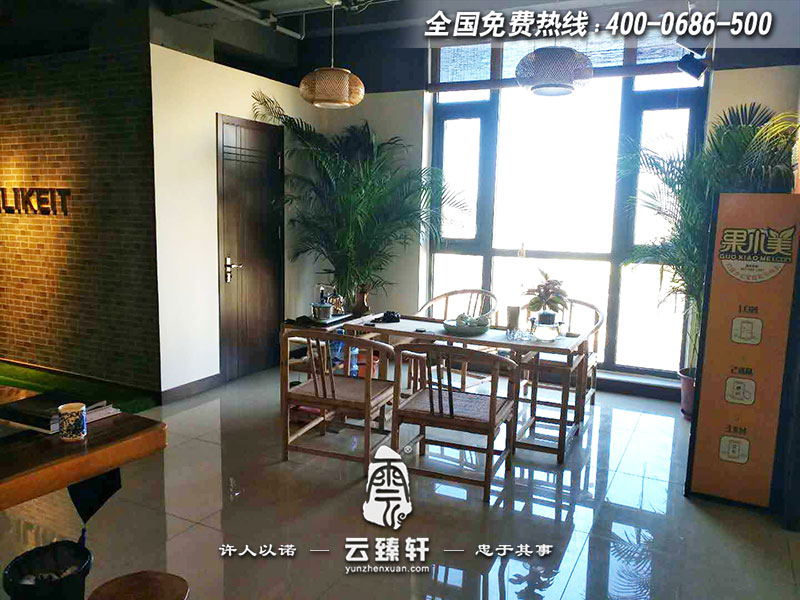 空調(diào)風口中式展廳大堂接待處展示區(qū)